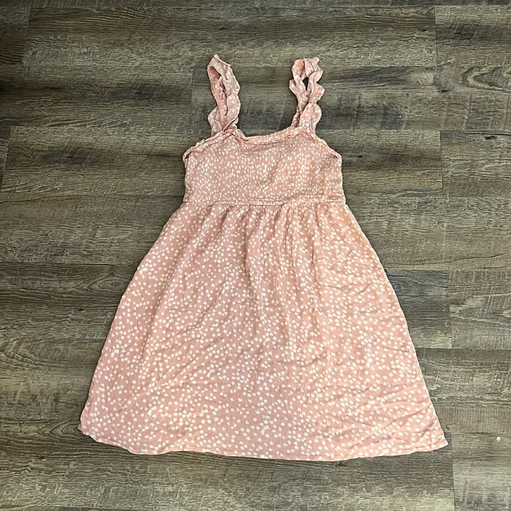 pink rose large dress